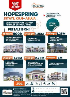 Luxury 3 Bedroom Terrace Duplex, After The Kabusa Market, Kabusa, Abuja, Residential Land for Sale