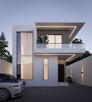 5 Bedrooms Detached Duplex with Bq, Lekki Foreshore, Off Freedom Way, Lekki Phase 1, Lekki, Lagos, Detached Duplex for Sale