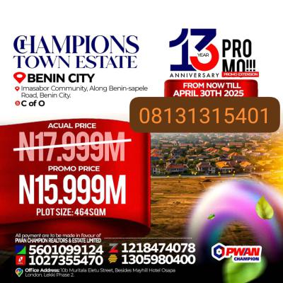 Plots of C of O Lands with Discount Offer!!!, Imasabor Community Along Benin Sapale Road, Ikpoba Okha, Edo, Mixed-use Land for Sale