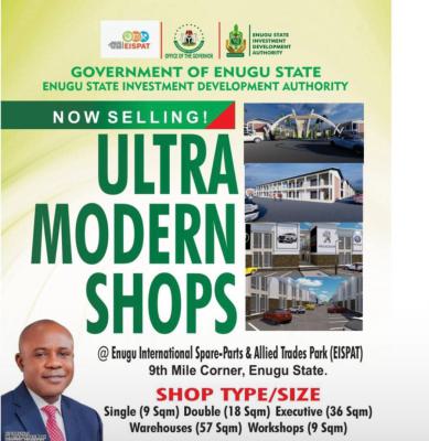 Shops in International Spare Parts Market — 9th Mile, Enugu, Enugu