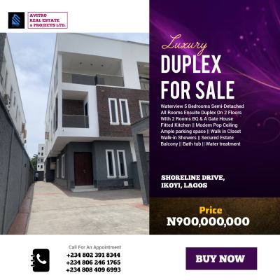 Luxurious 5 Bedrooms Semi Detached Duplex, Shoreline Drive, Ikoyi, Lagos, Semi-detached Duplex for Sale