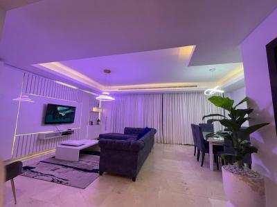 Beautifully Furnished 3 Bedroom Apartment with Pool View, Eko Atlantic City, Lagos, Flat / Apartment Short Let