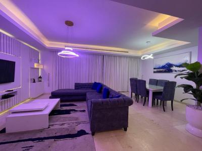 Luxuriously Furnished 3 Bedroom Apartment with Pool View, Victoria Island, Eko Atlantic City, Lagos, Flat / Apartment Short Let