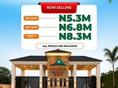 Dry Table Land in an Estate — Mowe Ofada, Ogun