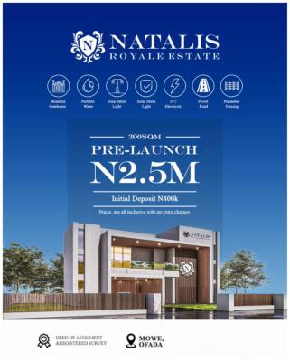 Verified Land in a Prime Location, Natalis Royal Estate Mowe Ofada, Mowe Ofada, Ogun, Commercial Land for Sale