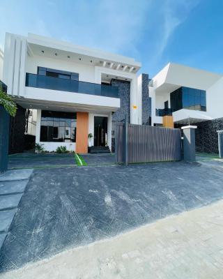 Perfectly Carved 5 Bedroom Detached Duplex with Pool and Bq, Chevron, Lekki, Lagos, Detached Duplex for Sale
