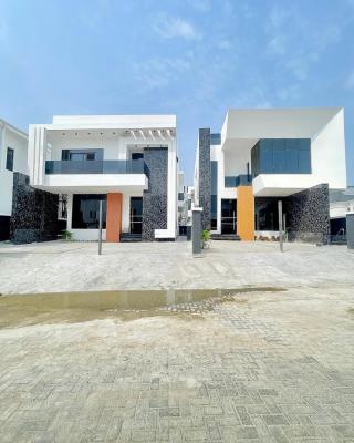 Contemporary 5 Bedroom Detached Duplex with Pool and Bq, Chevron, Lekki, Lagos, Detached Duplex for Sale