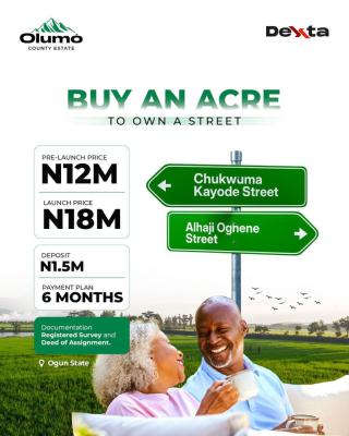 Residential Land with Registered Survey, Egbeda, Kobape Road - Obafemi/owode Local Govt,, Km 46, Ogun, Residential Land for Sale
