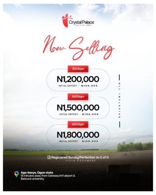 Affordable Estate Land Facing The Express Way. Buy 6 Plots Get 1 Free, Ago-iwoye, Magboro, Ogun, Residential Land for Sale