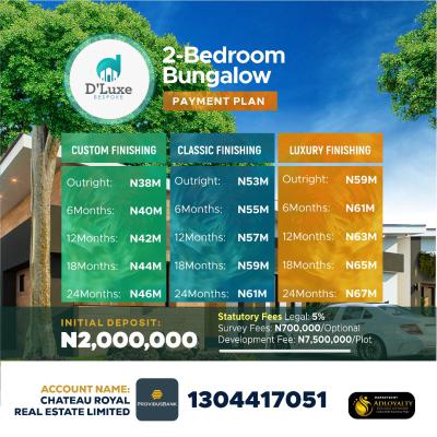 2 Bedroom Bungalow with 24 Months Payment Plan, Opposite Christopher University, Mowe Town, Ogun, House for Sale