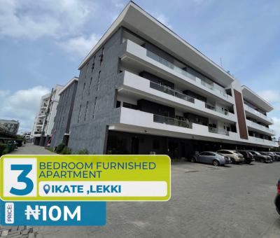 Fully Furnished 3 Bedroom Apartment, Ikate, Lekki, Lagos, Flat / Apartment for Rent