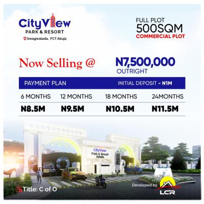 Most Affordable C of O Commercial Plot in a Secured Environment, By Nnamdi Azikiwe International Airport & 10 Mins Drive Uniabuja, Giri, Gwagwalada, Abuja, Commercial Land for Sale