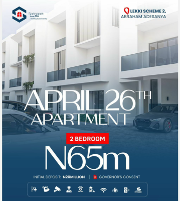 April 26th Apartments, Lekki Scheme 2, Abraham Adesanya, Lekki, Lagos, Flat / Apartment for Sale