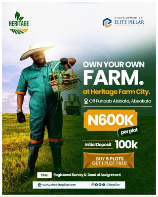 Heritage Farm City, Alabata Road, Abeokuta North, Ogun, Industrial Land for Sale