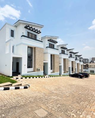 Exquisite 4bedroom Terrace Duplex with a Bq, Guzape District, Abuja, Terraced Duplex for Rent
