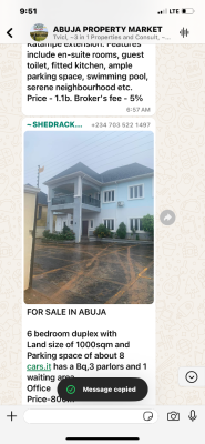 6 Bedroom Detached Duplex, Asokoro District, Abuja, Detached Duplex for Sale