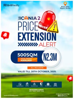 The  Iconia  Estate ,2, Atan Ola, Sango Ota, Ogun, Residential Land for Sale