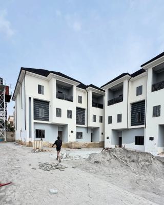 Elegant 4bedroom Terrace Duplex with a Room Bq, Guzape District, Abuja, Terraced Duplex for Rent