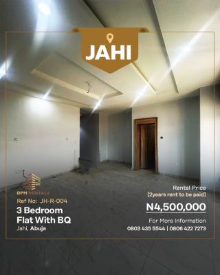 3bedroom with Bq, Jahi, Jahi, Abuja, Flat / Apartment for Rent