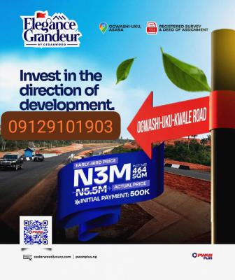 Plots of Affordable Land Along Ogwashi Uku Kwale Road, Ogwashi Uku, Kwale Warri Road, Aniocha South, Delta, Mixed-use Land for Sale