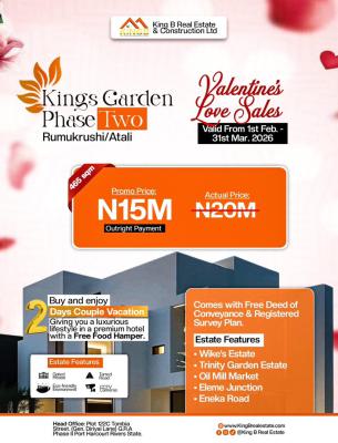 Estate Land, Rumukwrushi/ Atali, Port Harcourt, Rivers, Residential Land for Sale