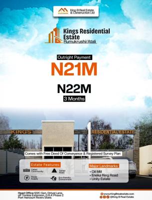 Estate Land, Rumukwrushi/ Atali, Port Harcourt, Rivers, Residential Land for Sale