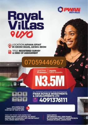 Plots of Affordable Lands in Uyo, Afaha Efiat in Ekom Iman, Etinan, Akwa Ibom, Mixed-use Land for Sale