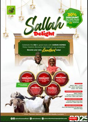 Adron Homes 2025 Ileya Sallah Promo, Omole Phase1 Ikeja Lagos, Ikeja, Lagos, Mixed-use Land for Sale