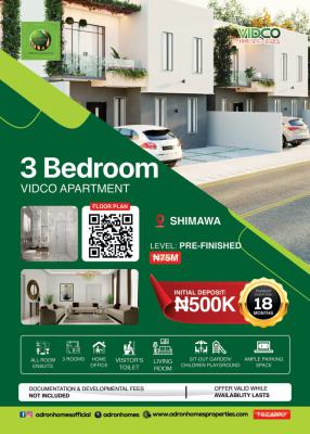 3 Bedroom Vidco Apartment in an Estate, Behind Rccg Camp, Treasure Parks and Gardens Phase 3 Capetown,, Simawa, Ogun, Semi-detached Duplex for Sale