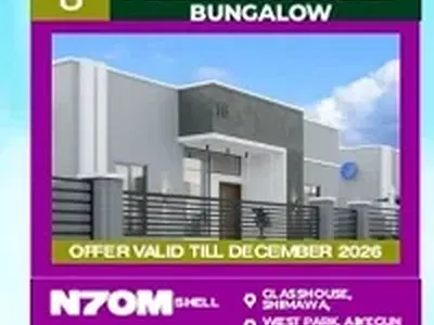 3 Bedroom Detached Bungalow on Payment Plan — Behind RCCG Camp, Treasure Parks and Gardens Phase 3, Capetown, Simawa, Ogun