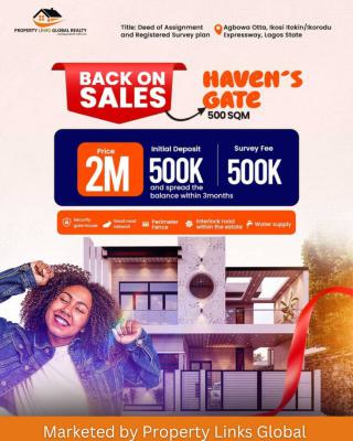 Genuine Land in a Good Location, Havens Gate Estate, Agbowa, Ikorodu, Lagos, Mixed-use Land for Sale