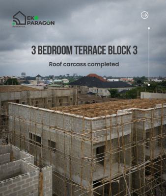 Standard 3 Bedrooms Terraced Duplex with Bq, Eko Paragon Located 30min Drive From Novare Shopping Mall Shoprite, Abijo, Lekki, Lagos, Terraced Duplex for Sale