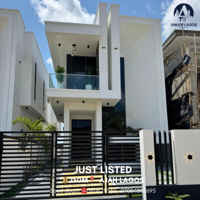 Contemporary  5  Bedroom Detached  Duplex with Bq & Pool, Ajah, Lagos, Detached Duplex for Sale