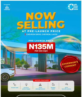 Land with Governors Consent, Castle Waterfront Along Chevron Drive,  Expressway, Ibeju Lekki, Lagos, Residential Land for Sale