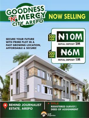 Plots of Land at Goodness N Mercy Estate Arepo Just Behind Journalist, Goodness N Mercy Estate, Berger, Arepo, Ogun, Residential Land for Sale