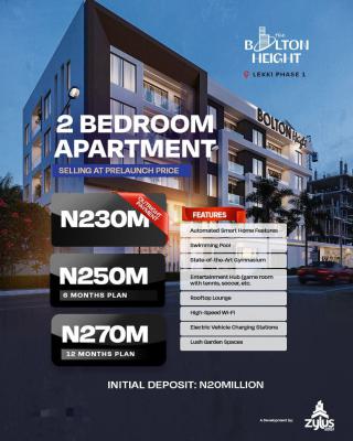 2 Bedrooms Apartment, Bolton Heights ,nest Lekki Foreshore Off Admiralty Way, Lekki Phase 1, Lekki, Lagos, Block of Flats for Sale