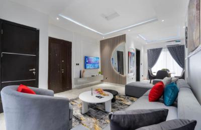 Luxury & Cozy 2 Bedrooms Apartment in a Gated & Secured Estate, Buniameen Oyekan Close, Lekki, Lagos, Flat / Apartment Short Let