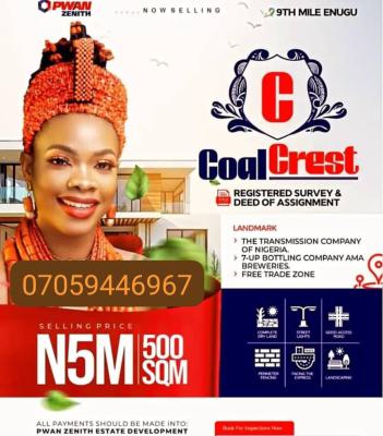 Plots of Affordable Lands in Enugu, 9th Mile, Enugu, Enugu, Mixed-use Land for Sale