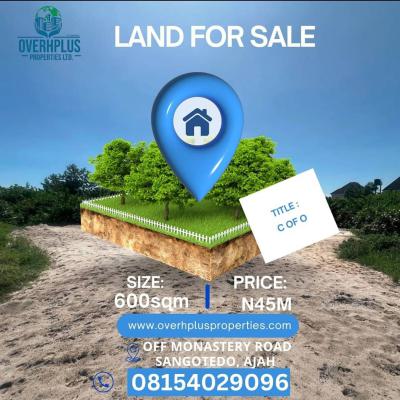 600sqm Plots of Land, Sangotedo, Ajah, Lagos, Mixed-use Land for Sale