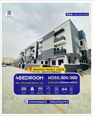 Brand New 4 Bedroom Semi Detached Home with Bq, Play Ground and Gym, Brand New 4 Bedroom Semi Detached Home with Bq, Play Ground and Gym, Gra Phase 2, Magodo, Lagos, Semi-detached Duplex for Sale