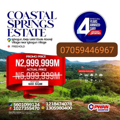 Plots of Affordable Lands Along Coastal Road, Igbogun Community Close to Coastal Road, Ibeju Lekki, Lagos, Mixed-use Land for Sale