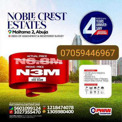 Plots of Affordable Land, Maitama District, Abuja, Mixed-use Land for Sale