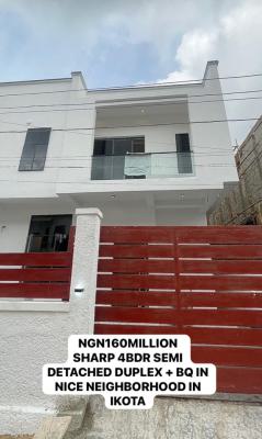 a Sharp 4 Bedroom Semi Detached Duplex +bq, Ikota, Lekki, Lagos, Semi-detached Duplex for Sale