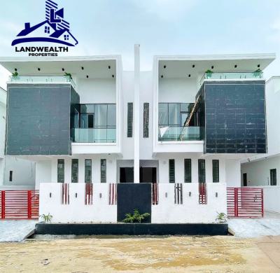 Contemporary 4 Bedroom Semi-detached Duplex with Bq, Ajah, Lagos, Semi-detached Duplex for Sale