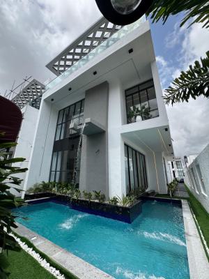 5 Beds with a Private Pool, Exterior Lounge, Office, Chevron Drive, Lekki, Lagos, Terraced Duplex for Sale