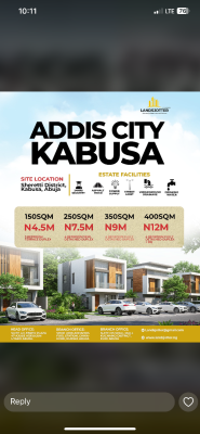 Luxury 3 Bedroom, Kabusa By Sunnyvale Estate, Kabusa, Abuja, Residential Land for Sale