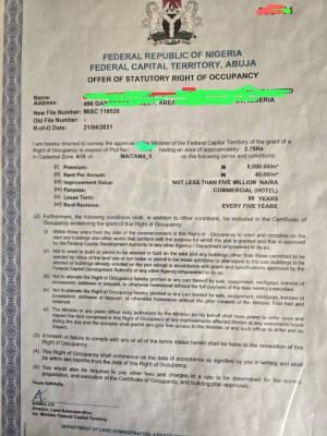 a Standard, Magnificent Land, Maitama District, Abuja, Commercial Land for Sale