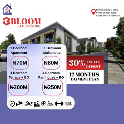 4 Bedroom Penthouse + Bq, Bloom Residence, Ologolo, Lekki, Lagos, Detached Duplex for Sale