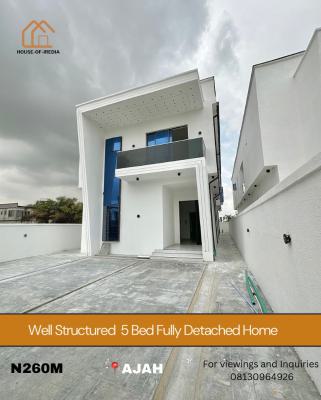 Well Structured 5 Bedroom Detached with Swimming Pool and Bq, Ajah, Lagos, Detached Duplex for Sale