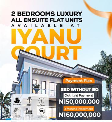 Luxury 2 Bedroom Apartments with Deed of Conyence, Along Gra/international Airport, Ikeja, Lagos, Block of Flats for Sale